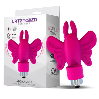 minivibrátor vibrátor vibračná guľka monarch latetobed  ružový