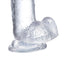 Realistic Dildo with Testicles Crystal Material 155 cm