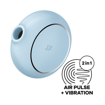 vibračný stimulátor na klitoris clitoris sucker pro to go 3 satisfyer air pulse vibration 2 in 1 modrý 