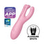 stimulátor na klitoris threesome 4 satisfyer ružový pleasure spots