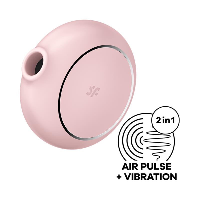 vibračný stimulátor klitoris sucker pro to go 3 satisfyer ružový air pulse vibration 2 in 1