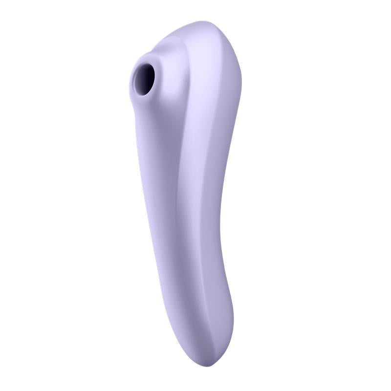 vibrátor a stimulátor na klitoris datisfyer fialový  dual pleasure app vibe