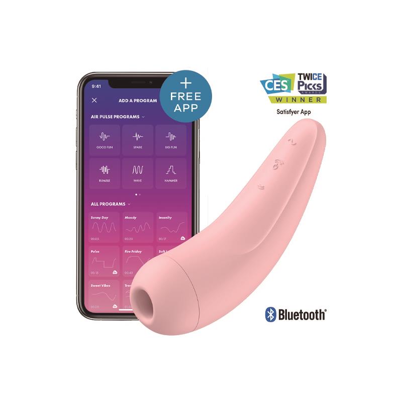 stimulátor na klitoris curvy 2 pink satisfyer ružový
